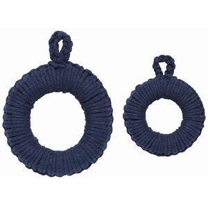 Danica Heirloom Orb Trivet Set Of 2 Blue Retro Kitschy‎ Rustic Cottagecore NWT